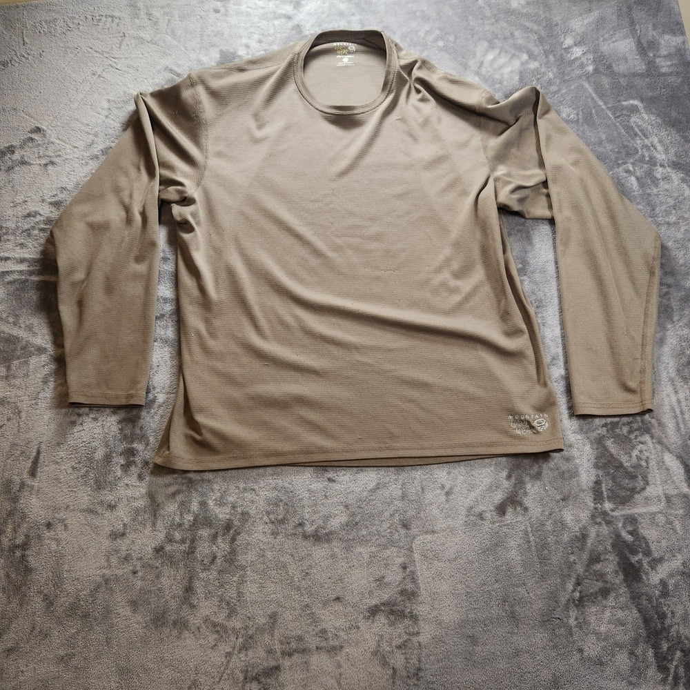 Mountain Hardwear Shirt Mens XL Green Crater Lake Long Sleeve Sun Base Layer